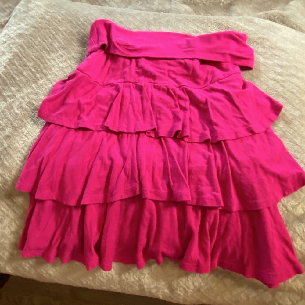 ruffled skirt